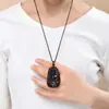 Colgante de Bodhisattva Ksitigarbha de Obsidiana de Hielo, Producto Cultural y Creativo de Jiuhuashan, Colgante de Collar Zodiacal Unisex, Exclusivo para Ventas Transfronterizas