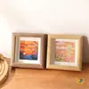 Marco de Fotos Cuadrado 456 pulgadas Óleo Pastel Xiaohongshu Hueco Tridimensional 10*10cm Marco para Caligrafía Colgante de Espécimen de Mariposa