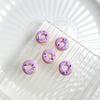 Juguete de Comida Lindo Dibujo Animado de Donut Joyería para Uñas Cara Brillante Color Macarrón Oso Estéreo Armadura Portátil DIY Accesorios