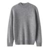 Suéter Infantil Espesso de Lã Pura Outono e Inverno Novo Estilo Gola Alta Simples Cor Pura Versátil para Usar por Baixo Solto Quente para Meninos e Meninas