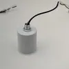 Soquete de lâmpada E14E27 Suporte de lâmpada tipo copo com fio cerâmico roscado Luminária de mesa Lustre Montagem Nova Iluminação Lâmpada