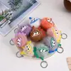 Pingente Pelúcia Briquete Fofo Pequeno Chaveiro de Carro Desenho Animado Anime Popular Pingente Bola de Pelo de Bolsa Mini