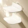 Estante de Pared Plegable para Almacenamiento Inodoro Mesita de Noche Teléfono Móvil Sin Perforaciones Dormitorio Juego de Estantes para Almacenamiento Estante para Decodificador Baño
