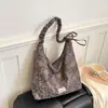 Bolso de mano con estampado de leopardo para mujer, gran capacidad, nuevo otoño e invierno 2025, popular retro, bolso de hombro casual para ir al trabajo, bandolera tote