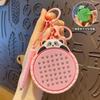 Creativo divertido panda magnético de acero bola tablero de dibujo llavero descompresión niños educativo pequeño juguete bolsa colgante llavero