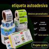 Pedido Pequeno Personalizado Filme Perolado Branco Transparente Etiqueta Autoadesiva Redonda Etiqueta de Marca Registrada Impressão de Adesivo Impressão Personalizada