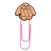 Novo marcador de página Jellycat clipe de papel de desenho animado fofo patch de PVC clipe de papel decorativo diy pasta de armazenamento de escritório