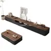 Mueble de TV de Madera Maciza Lujo Ligero Hogar Sala de Estar 2025 Combinación de Mesa de Café Nuevo Mueble de TV de Piso para Apartamento Pequeño