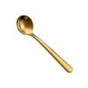Cuchara redonda de acero inoxidable 304 cuchara para condimentos cuchara para tremella nido de pájaro miel cuchara de regalo mango corto pastel postre cuchara para helado