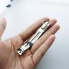 Pinza de Resorte de Dos Piezas Estilo Coreano con Cuchara para Oídos Pinza Automática Engrosada Pinza de Acero Accesorios de Malla de Lazo Florales Joyería DIY
