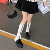 Calcetines japoneses Y2G de punto con cremallera y pierna ancha, medias apiladas, estilo Harajuku moderno, color sólido, para chica sexy, dulce y genial, cubrepiernas