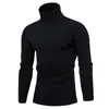 Comércio Exterior Europeu e Americano Transfronteiriço AliExpress Malhas Masculinas Outono e Inverno Novo Gola Alta Cor Jovem Camisa Base Suéter para Homens