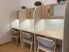 Estudio Escritorio y Silla de Aprendizaje Cerrados Partición Inmersiva Entrenamiento para Examen de Admisión de Posgrado Computadora Única Escritorio Simple Moderno Estudio