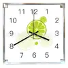 Reloj de Cuarzo Cuadrado Personalizado, Reloj Cuadrado Simple y Creativo para Sala de Estar, Reloj Silencioso de Exportación, Reloj Cuadrado de Plástico
