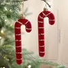 Enfeites de Natal Bordados de Veludo Vermelho Vinho de Luxo Leve com Glitter e Pó Dourado, Decorações Penduradas de Formato Único, Pingentes Decorativos de Luxo Leve para Arranjos