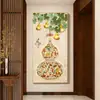 Vaso Cabaça Pintura Pendurada Novo Estilo Chinês Pintura Decorativa de Entrada Pintura Fu Lu Jixiang Parede do Corredor da Sala de Estar