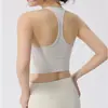 Sutiã Esportivo de Yoga Feminino à Prova de Impacto para Corrida com Efeito Levanta Seios Top Fitness com Bojos Costas Cruzadas Lindo Top com Alças nas Costas