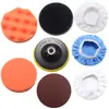 Produtos de Limpeza Automotiva Lavagem de Carro Polimento Enceramento Capa Bola de Lã Microfibra Disco Auto-atarraxante Lixa Esponja Caxemira