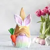 2026 Nueva Decoración de Pascua Transfronteriza Regalo Pequeño Muñeco Sin Rostro Conejo de Pascua Tela