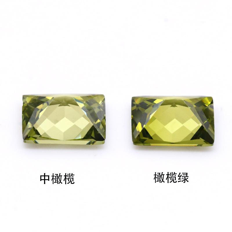 长方形橄榄锆石