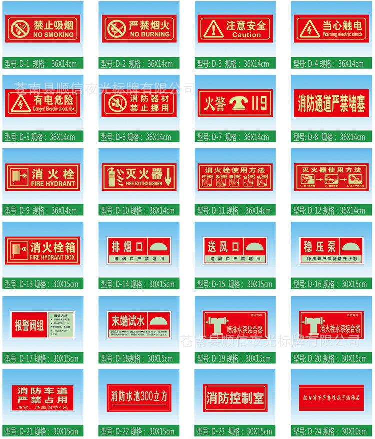 D消防墙贴