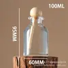 Botella Difusora de Vidrio de Aromaterapia de Moda, Botella Difusora de Caña sin Llama, Botella Vacía Grande con Forma de Barriga para Aromaterapia, Gama Alta