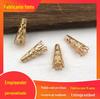 Fornecimento de acessórios para grampos de cabelo, suporte para flores em grampos de cabelo banhados a ouro, suporte para flores longo, acessórios DIY, roupas chinesas, materiais antigos