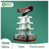 Display de Chão de Papelão Ondulado Personalizado Eco Factory para Enlatados, Adequado para Supermercados, com Design Destacável e Orientação Vertical