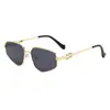 2025 Nuevas Gafas de Sol Metálicas Marca m Poligonales de Moda Estilo Callejero Gafas de Influencer Ins Gafas de Sol Retro