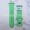 Adecuado para Apple Watchs11/10 Correa de Apple Watch Color Sólido Silicona de Apple Hebilla de Mariposa Figura 8 Correa