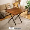 Mesa de Jantar Dobrável para Uso Doméstico, Mesa para Apartamento Pequeno, Mesa Dobrável Simples para Casa de Aluguel, Mesa Pequena Portátil para Exterior, Mesa Quadrada de Jantar