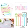 Pegatinas Populares de Dibujos Animados de Amazon Feliz Cumpleaños Tira Larga Autoadhesivas Decorativas DIY para Caja de Pastel de Horneado