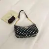 Bolsa de Hombro Pequeña Cuadrada de Moda Coreana de Lunares de Nicho para Mujer Verano 2026 Nueva Moda Elegante Casual