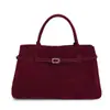Bolso de Mano de Cuero de Gamuza Retro Versátil para Comercio Exterior Transfronterizo Bolso Tote Ligero para Llevar en la Mano o al Hombro para Mujeres