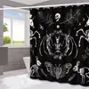 Cortina de Chuveiro Halloween Fantasma Abóbora Amazon Casa Impermeável e à Prova de Mofo Cortina de Chuveiro Divisória de Banheiro Cortina de Chuveiro