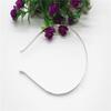 Accesorios para el Cabello de Niños Banda para la Cabeza de Acero Blanco K Electrochapado Accesorios para el Cabello Hechos a Mano Accesorios DIY Joyería Estilo Coreano Banda para la Cabeza de Metal Envuelto en Tela