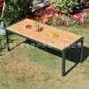 Juego de Mesa y Sillas de Exterior con Sombrilla Patio Balcón al Aire Libre Terraza Ratán Tejido Exterior Impermeable Estilo Ocio Madera Anticorrosión Mesa y Sillas
