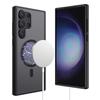 Adecuado para Samsung S25Ultra Funda Magnética para Teléfono S24 Dos en Uno PC Translúcido Mate Cubierta Protectora Anticaídas Transfronteriza