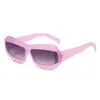 Gafas de Sol Tecnológicas Futuristas Y2K Transfronterizas, Gafas de Moda Cuadradas con Marco Personalizado Estilo Ins Europeo y Americano para Hombres y Mujeres