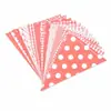 Banderines triangulares coloridos para fiesta de cumpleaños de bebé, pancartas de decoración para jardín de infantes, banderines triangulares de colores, en stock del fabricante