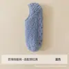 Meias Invisíveis Personalizadas Espessas de Fleece Coral Cor Sólida Base do Pé Escovada Antiderrapante de Gel Meias para Chão de Casa Fábrica