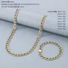 Nuevo clip de papel de acero inoxidable entre collar de oro para mujer 3/4/8 mm collar de acero de titanio cadena hecha a mano joyería