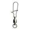 Accesorios para pesca Luya al por mayor giratorio con rodamiento 0#-10# + pasador reforzado conector de anillo simple giratorio de acero inoxidable