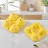 Molde de Silicona de Cuatro Compartimentos para Bolas de Hielo DIY Molde para Cubitos de Hielo Fabricador de Hielo Hielera con Embudo Fácil de Desmoldar Estilo Nórdico