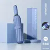 Paraguas totalmente automático para días soleados y lluviosos, reforzado, plegable, resistente al viento, unisex, esencial para viajar
