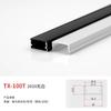 Perfil de Aluminio para Luz Lineal, Canaleta de Aluminio para Luz de Aleación de Aluminio, Canaleta de Aluminio para Luz Lineal, Luz Lineal de Techo de Doble Párpado, Canaleta de Aluminio para Luz Lineal