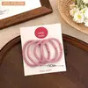 Set de Cintas de Pelo de Hilo de Colores Cintas de Pelo Simples de Alta Elasticidad Bandas de Goma Anillos para el Cabello Femeninos Versátiles Cintas para Coletas Accesorios para el Cabello
