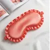 Máscara de Ojos de Seda Imitación Encaje Banda Elástica para Dormir Máscara de Ojos Bloqueadora de Luz No Presiona los Ojos Transpirable Viaje Máscara de Ojos Bordada Venta al por Mayor