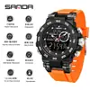 Sanda Reloj Digital Más Vendido Temu Reloj Juvenil Genial Multifuncional Hombres Luminoso Impermeable Casual Dropshipping