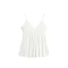 Estilo Coreano Doce Picante Menina Sexy Decote V Alça Fina Regata Verão Nova Moda Slim Fit Casual Versátil Sem Mangas Top para Mulheres